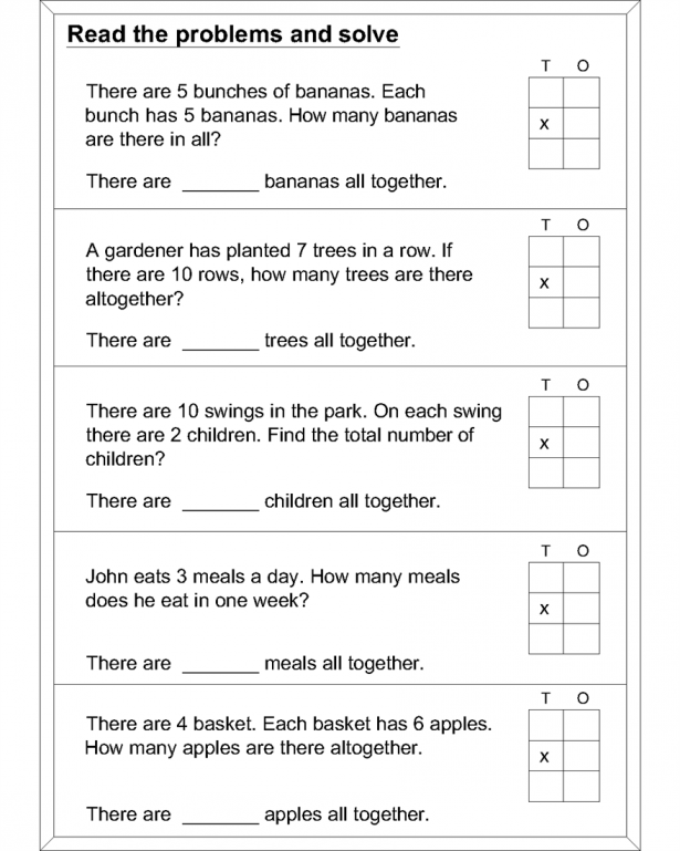 Math   Multiplication Problems Worksheet 50 Multiplication
