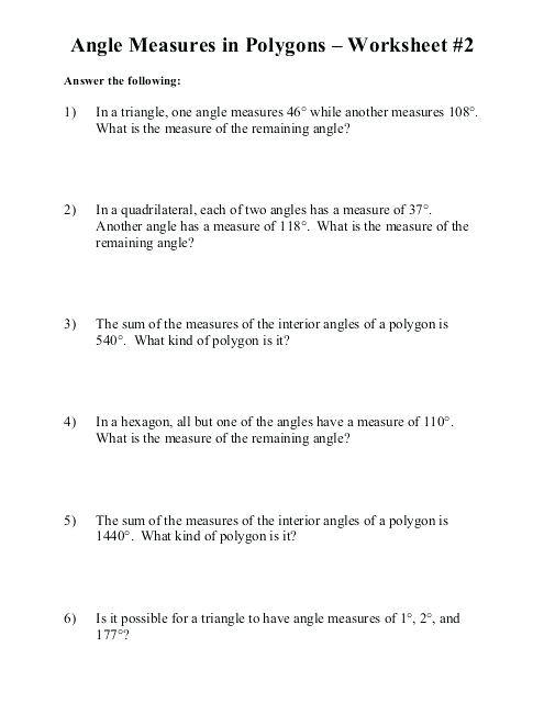 Properties Of Polygons Worksheet â Upstatemedicaluniversity Com