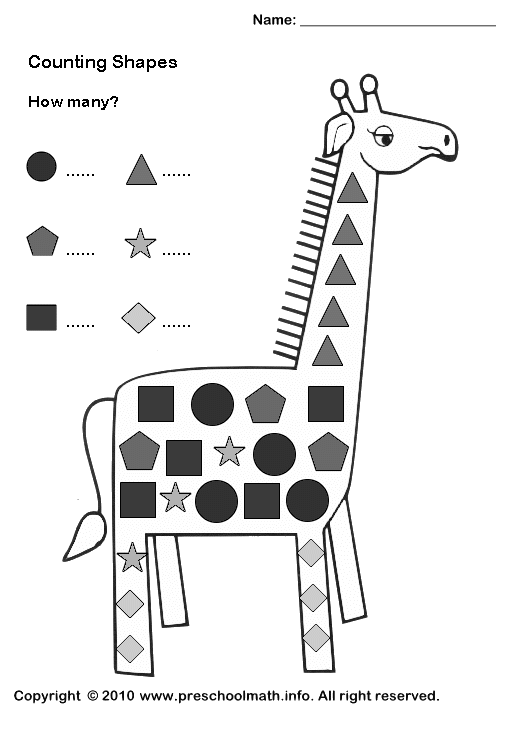 Free Printable Shape Worksheet For Kids
