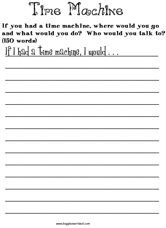 Creative Writing Worksheets