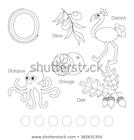 Tracing Worksheet Children Full English Alphabet Stock Vector