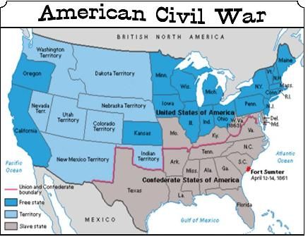 Civil War Map Worksheet