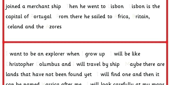 Christopher Columbus Worksheets For Elementary â Keaps Co