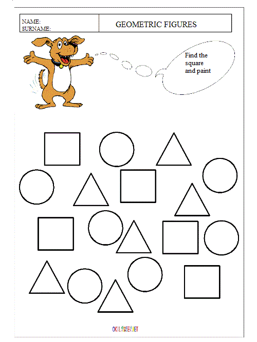 Worksheets About Geometric Shapes   Cmediadrivers