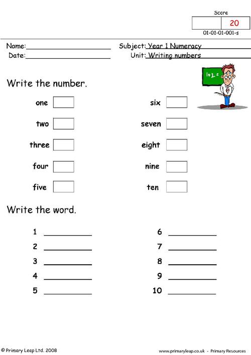 Writing Numbers