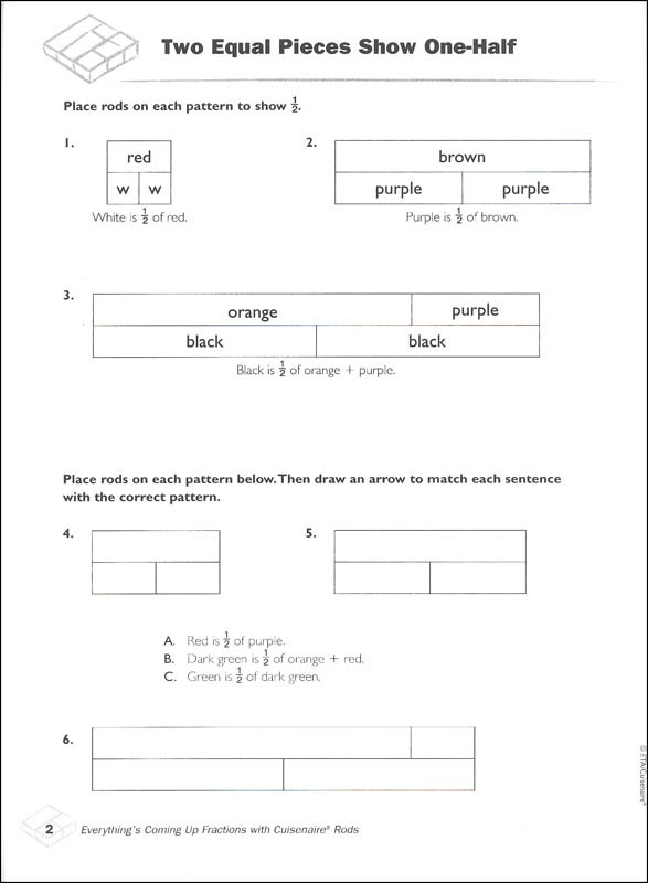 Everything's Coming Up Fractions With Cuisenaire Rods Book