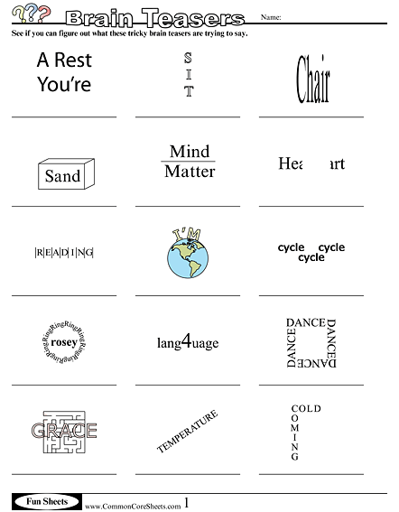 Fun Worksheets