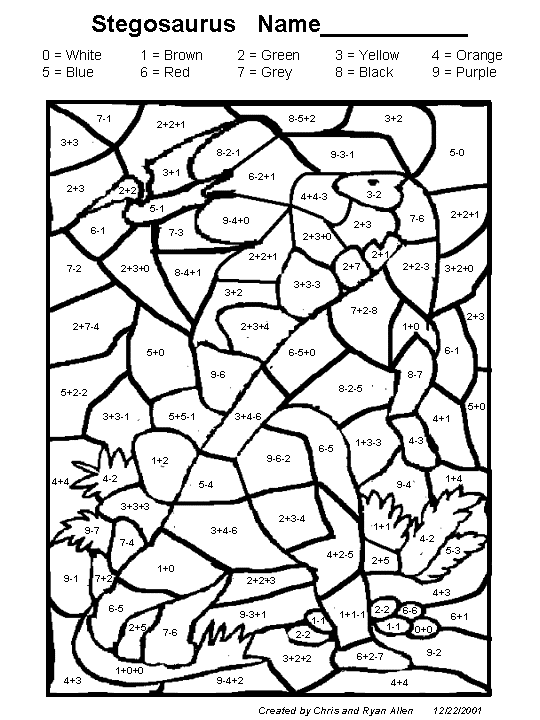 Free Printable Math Coloring Worksheets For 4th Grade