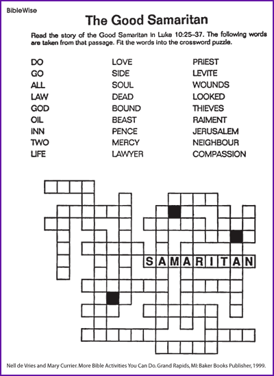 The Good Samaritan (crossword)