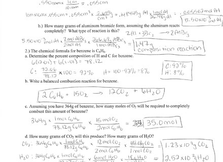 Calculating Specific Heat Worksheet