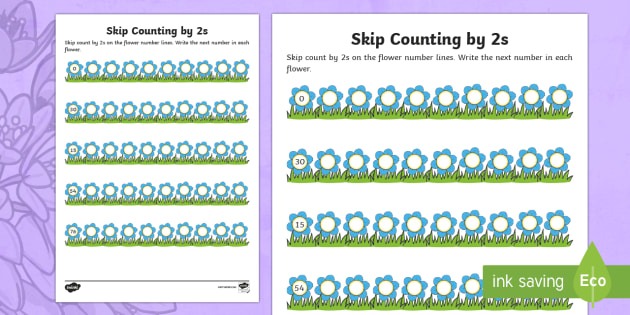 Mother's Day Skip Counting By 2s Worksheet   Worksheet