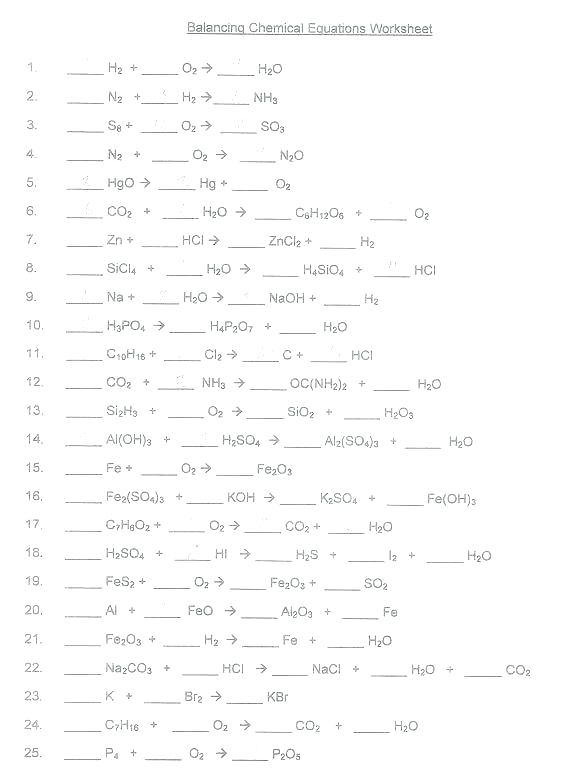 Balancing Ionic Equations Worksheets â Odmartlifestyle Com