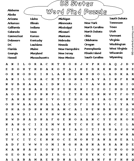 5th Grade Word Search Printable