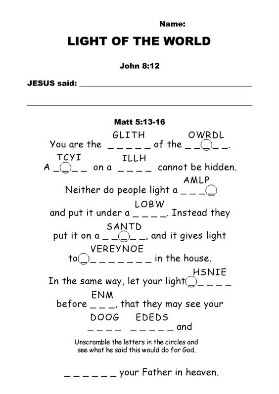 Bible Worksheets For Bible Worksheets For Kids Simple Abc