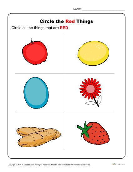 Circle The Red Things