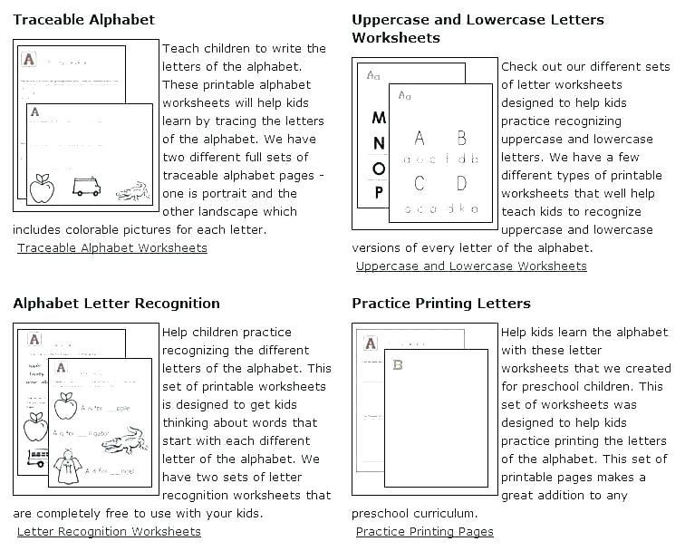 Alphabet Worksheets For Adults