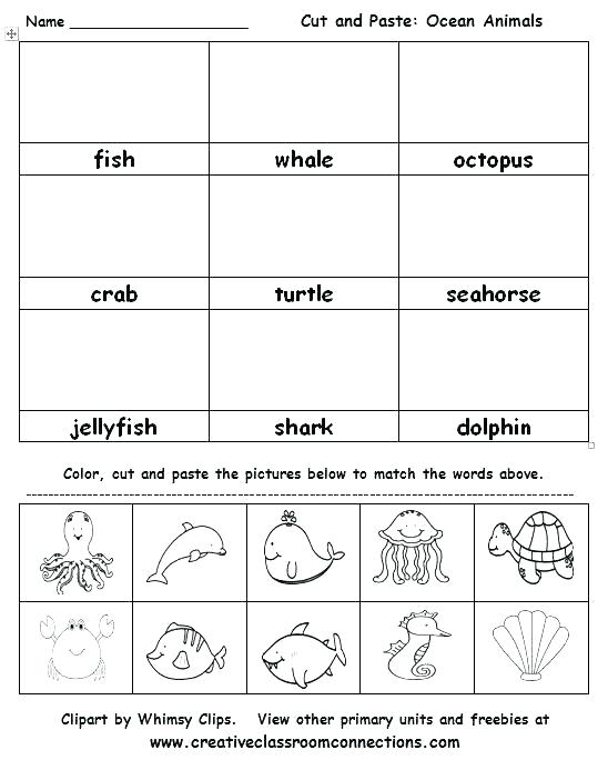 Cut And Paste Thanksgiving Worksheets K Cut And Paste Worksheets