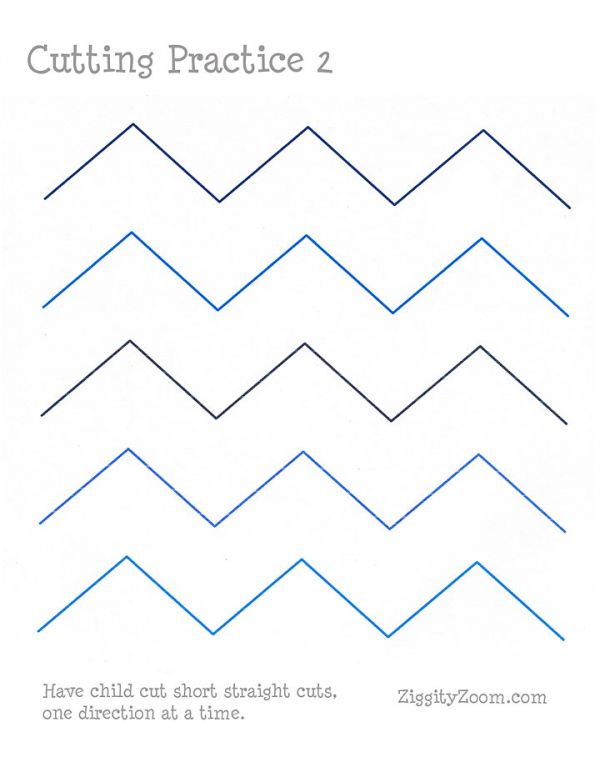 Cutting Practice Worksheet 2