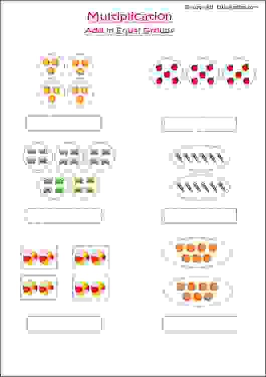 Maths Worksheets For Grade 1 Kids To Practice Multiplication Using