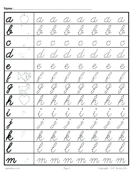 Alphabet Worksheets For Adults