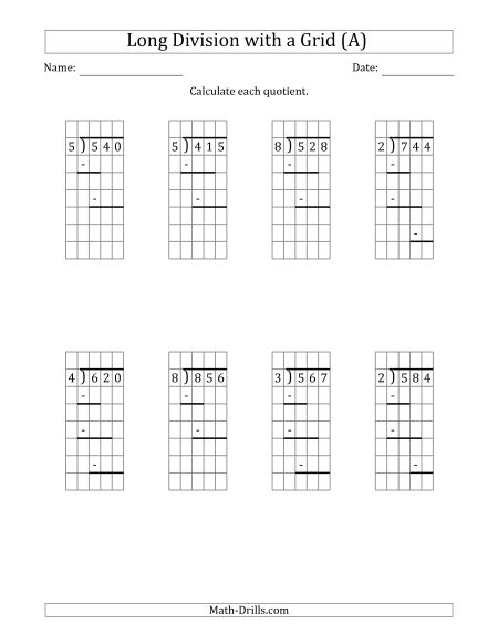 Division Worksheets