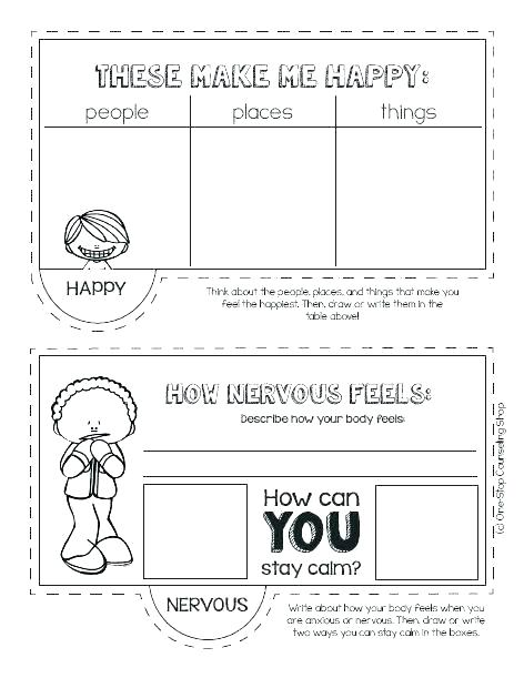 Emotions Worksheets For Kids Free Draw On Your Draw On Your