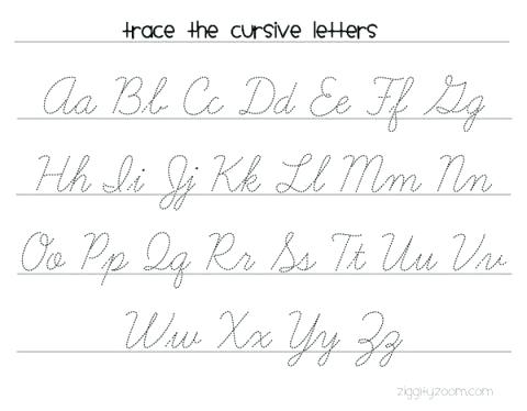 Free Printable Cursive Handwriting Worksheets Free Printable