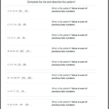 Number Pattern Worksheets 4th Grade â Metaobject Co