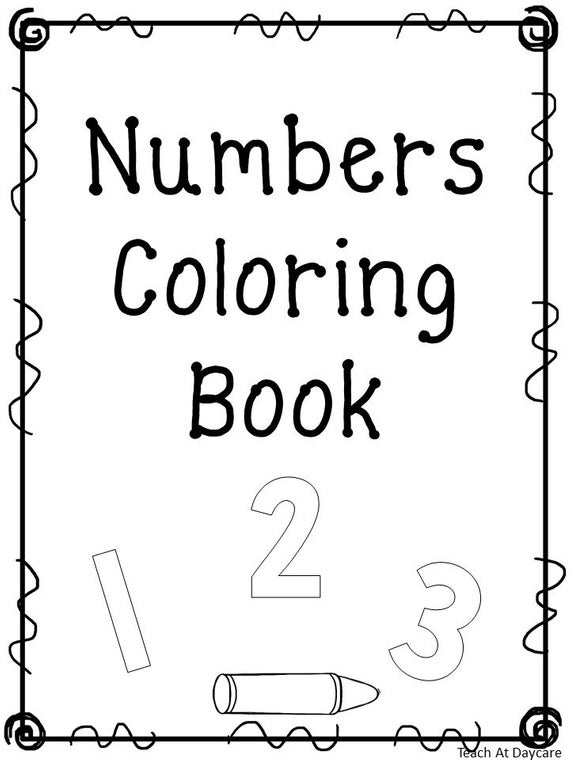 21 Printable Number Coloring Book Worksheets  Numbers 1