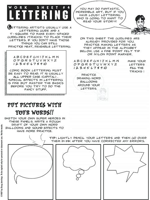 Art Sub Worksheets