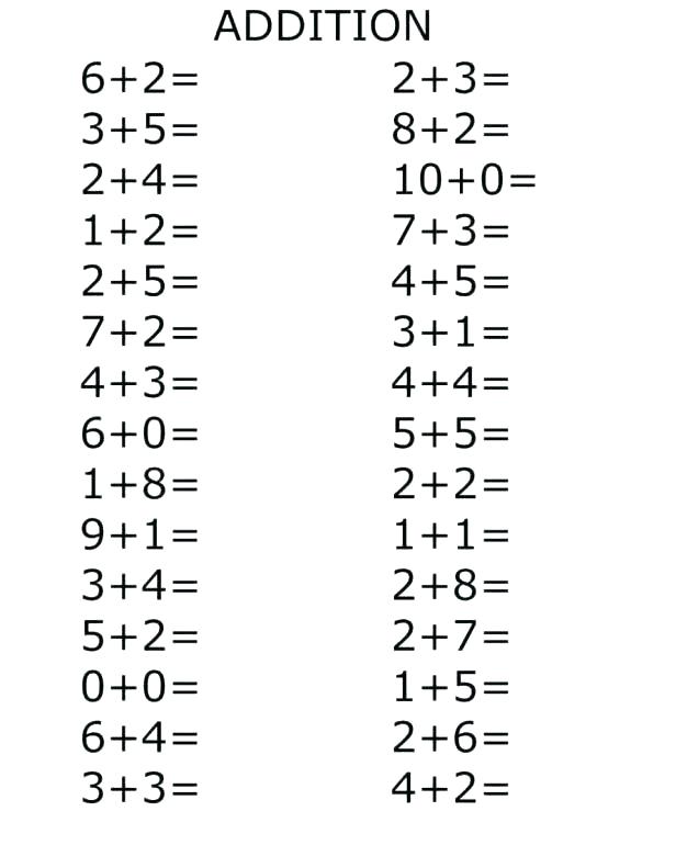 Easy Math Worksheets 1st Grade â Marinaradet Info