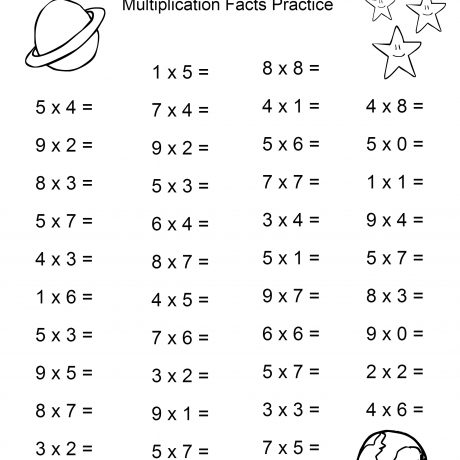 Multiplication And Division Worksheet For 4th Grade