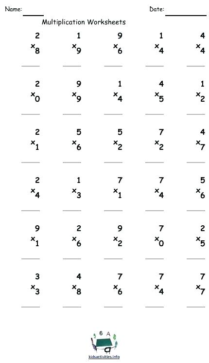 Multiplication Worksheets Printable 4th Grade â Nwpropinspect Com
