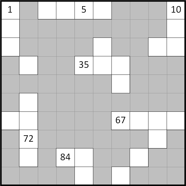 Number Grid Puzzles (10 Variations)