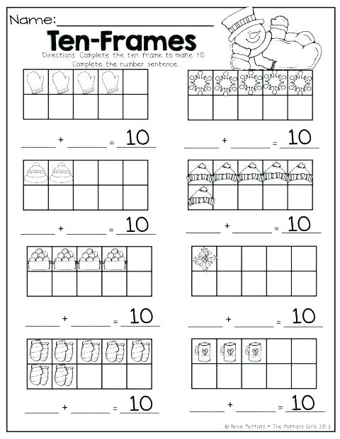 10 Frame Worksheets Free â Yaella Co