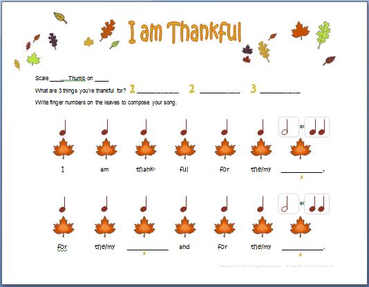 I Am Thankful  Easy Piano Composition With Rhythm