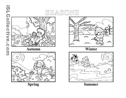 Four Seasons Worksheets