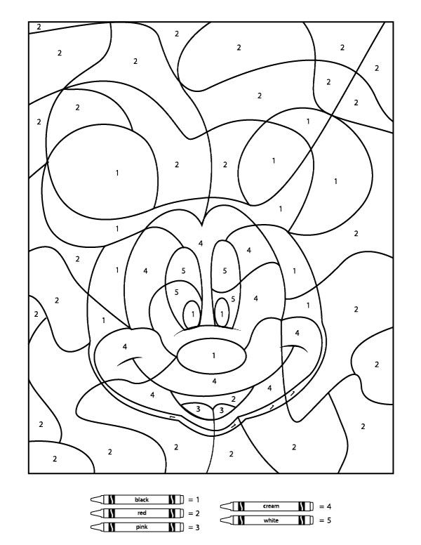 Your Children Will Love These Free Disney Color By Number
