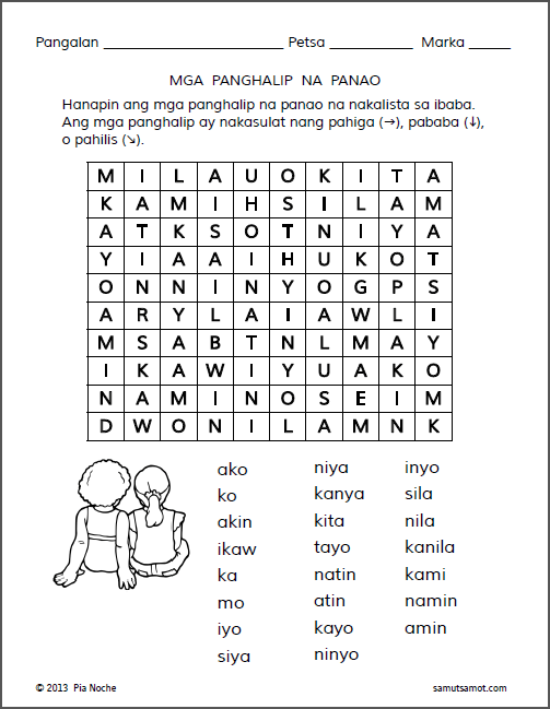 Panghalip Word Search_1