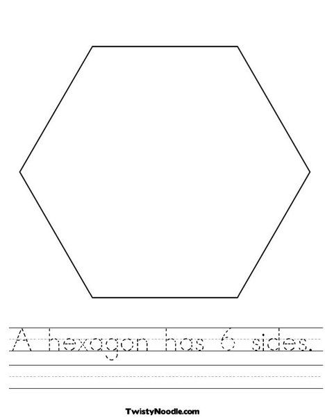 Hexagon Worksheet