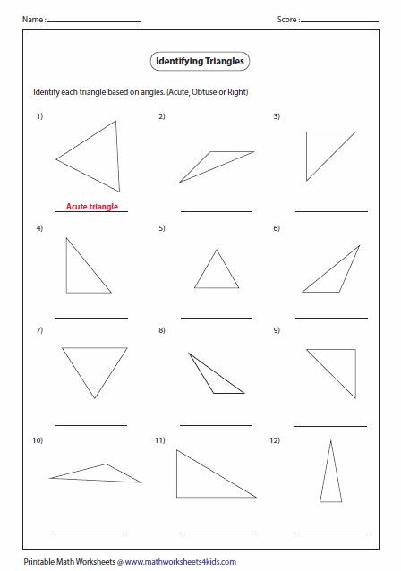 Triangle Classification Based On Angles