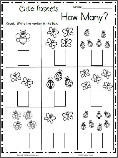 Count The Cute Insects
