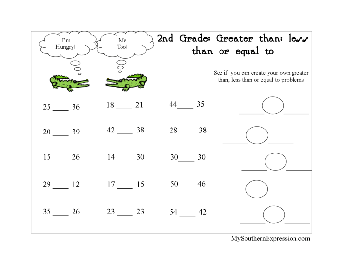 This Greater Than Less Than Worksheet Will Help Your Child To