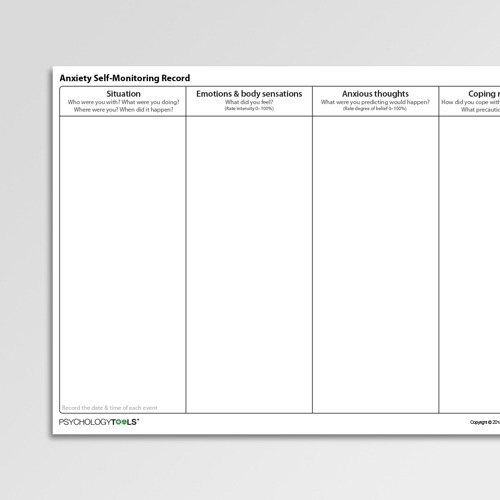 Anxiety Cbt Worksheets & Handouts