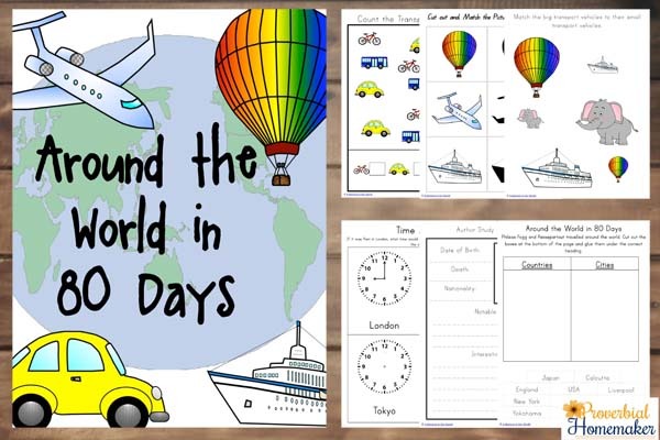 Around The World In 80 Days Unit Study (+ Free Printable
