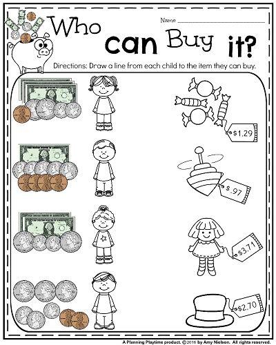 Money Worksheets For 2nd Grade