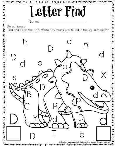 Cute Letter Find Worksheets With A Freebie