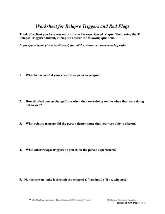 Printables  Drug Addiction Worksheets  Lemonlilyfestival