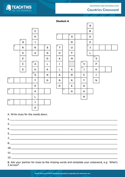 Countries Nationalities Esl Activities Worksheets Games