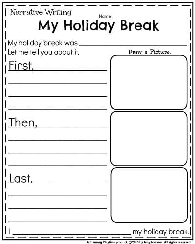 January Kindergarten Worksheets